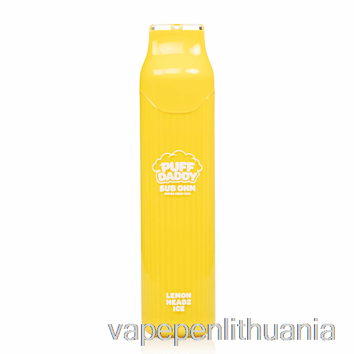 Puff Daddy 6000 Vienkartinis Citrinos Headz Ledo Vape Skystis